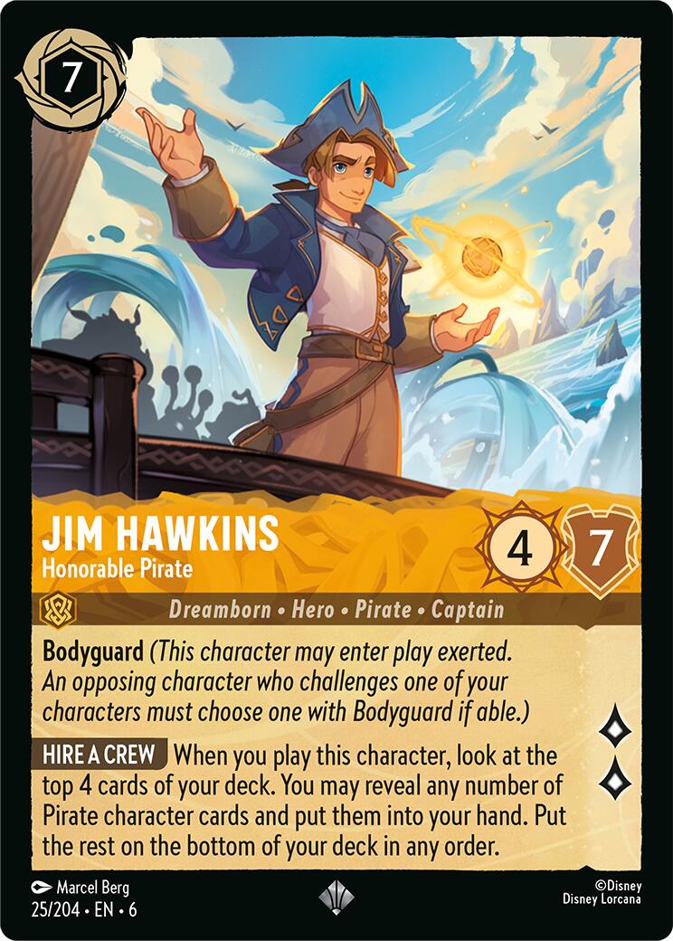 Jim Hawkins - Honorable Pirate (25/204) [Azurite Sea] | Shuffle n Cut Hobbies & Games