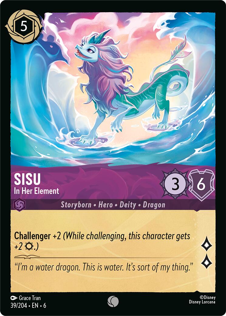 Sisu - In Her Element (39/204) [Azurite Sea] | Shuffle n Cut Hobbies & Games