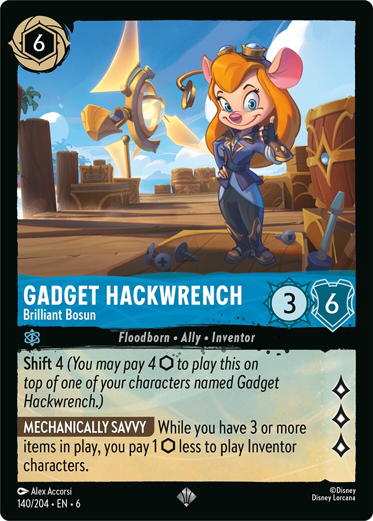 Gadget Hackwrench - Brilliant Bosun (140/204) [Azurite Sea] | Shuffle n Cut Hobbies & Games