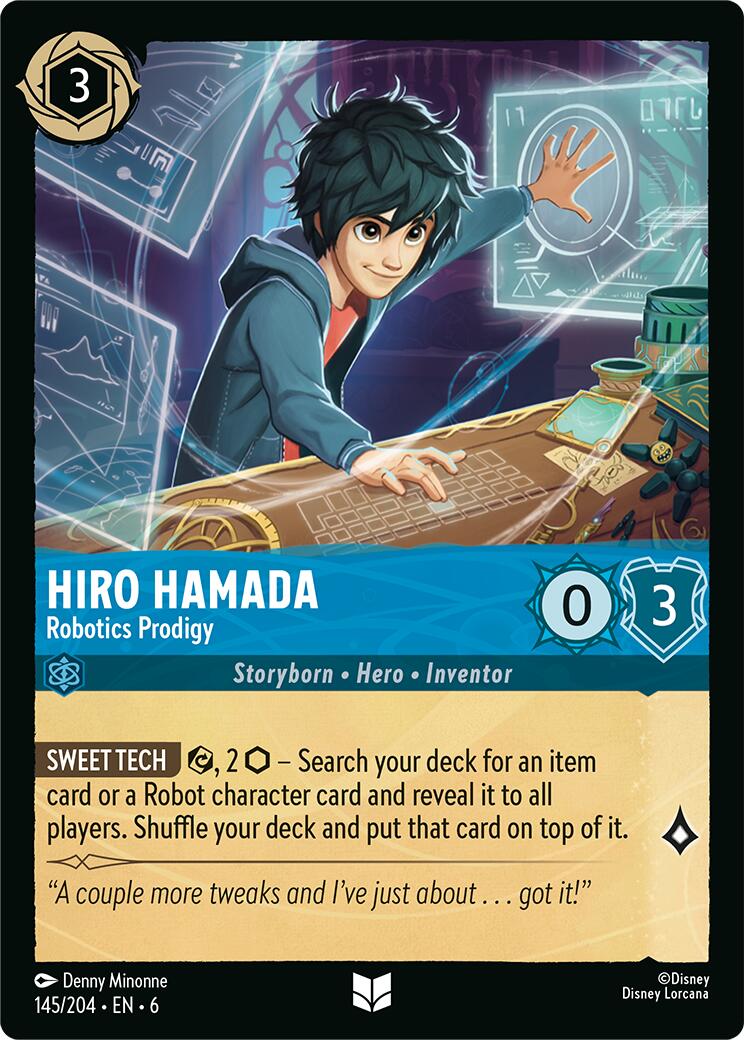 Hiro Hamada - Robotics Prodigy (145/204) [Azurite Sea] | Shuffle n Cut Hobbies & Games