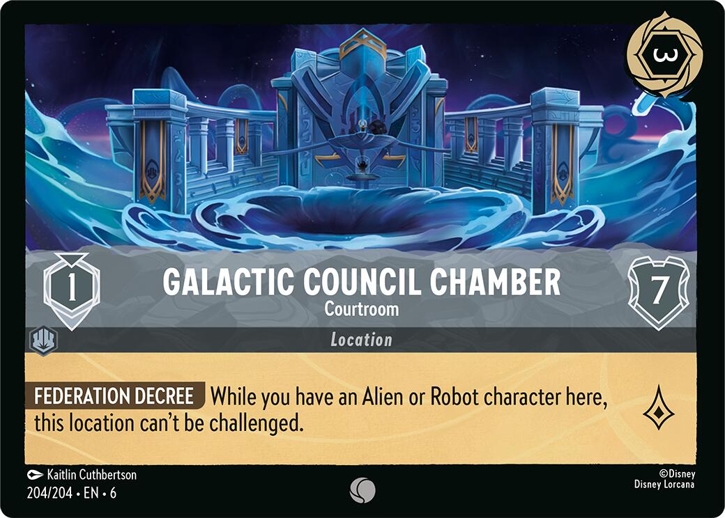 Galactic Council Chamber - Courtroom (204/204) [Azurite Sea] | Shuffle n Cut Hobbies & Games