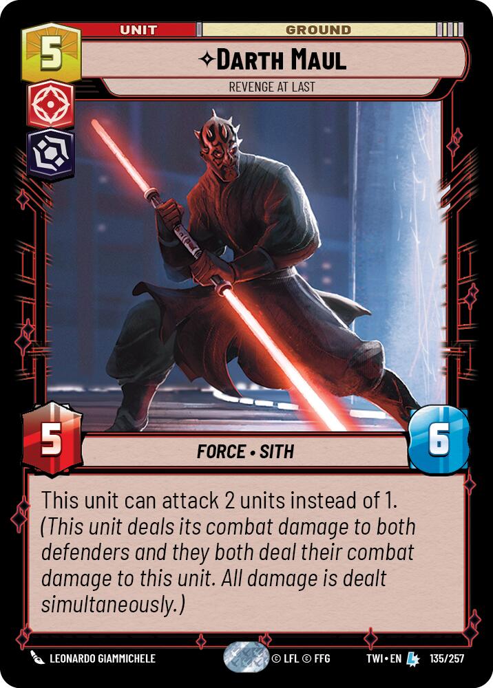 Darth Maul - Revenge at Last (135/257) (135/257) [Twilight of the Republic] | Shuffle n Cut Hobbies & Games