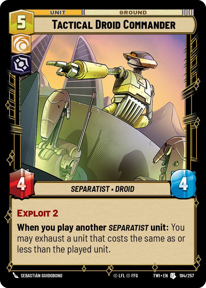 Tactical Droid Commander (184/257) (184/257) [Twilight of the Republic] | Shuffle n Cut Hobbies & Games