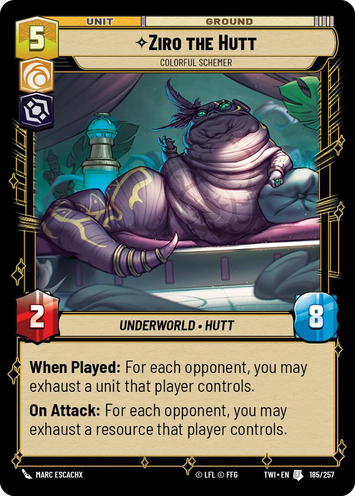 Ziro the Hutt - Colorful Schemer (185/257) (185/257) [Twilight of the Republic] | Shuffle n Cut Hobbies & Games