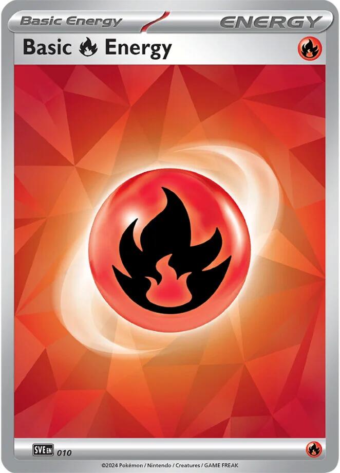Basic Fire Energy (010)(Holo) [Scarlet & Violet: Stellar Crown] | Shuffle n Cut Hobbies & Games