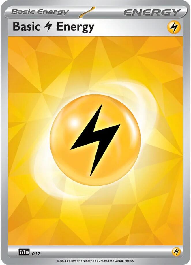 Basic Lightning Energy (012)(Holo) [Scarlet & Violet: Stellar Crown] | Shuffle n Cut Hobbies & Games
