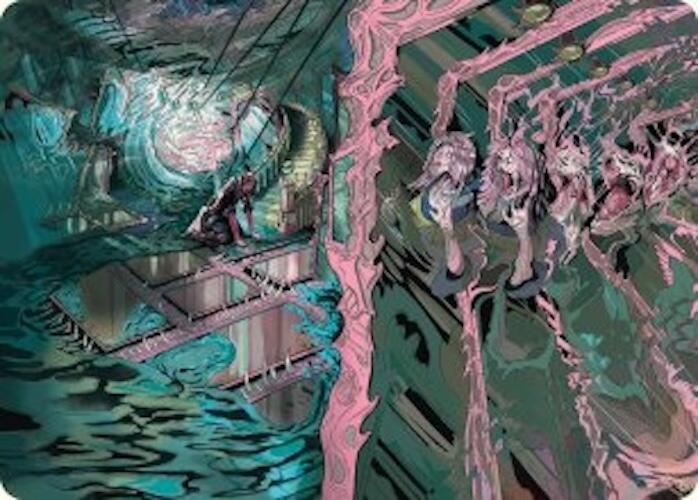 Mirror Room // Fractured Realm Art Card [Duskmourn: House of Horror Art Series] | Shuffle n Cut Hobbies & Games