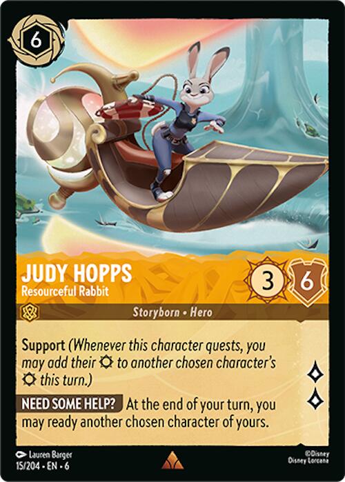 Judy Hopps - Resourceful Rabbit (15/204) [Azurite Sea] | Shuffle n Cut Hobbies & Games