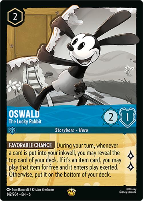 Oswald - The Lucky Rabbit (142/204) [Azurite Sea] | Shuffle n Cut Hobbies & Games
