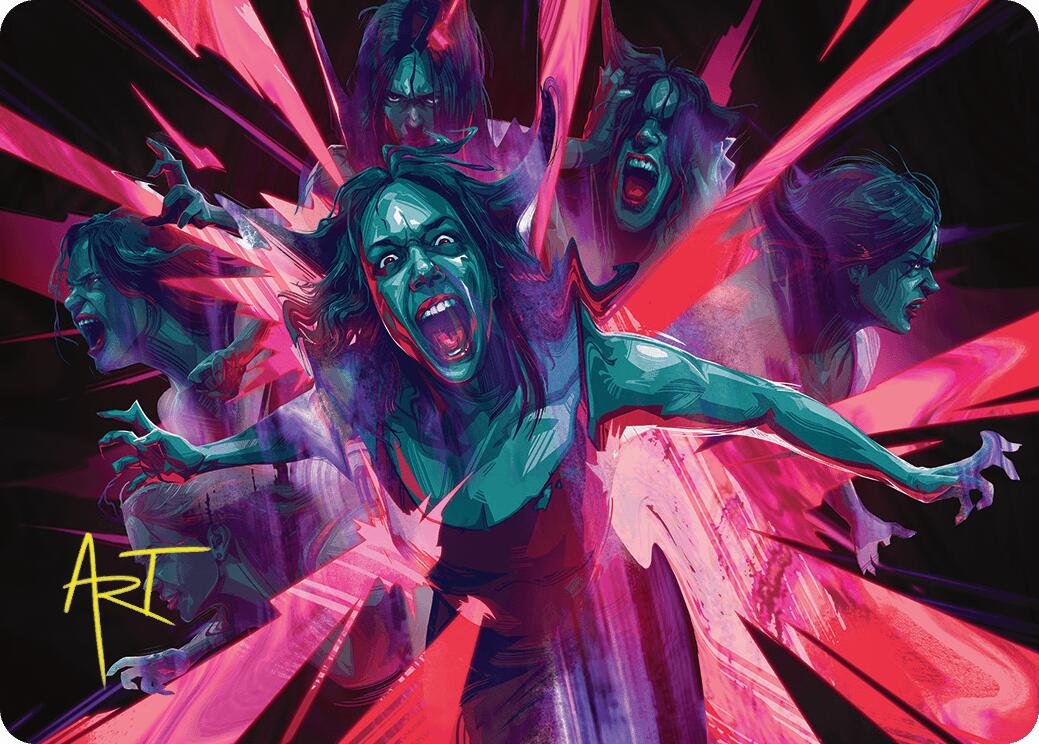 Waltz of Rage Art Card (Gold-Stamped Signature) [Duskmourn: House of Horror Art Series] | Shuffle n Cut Hobbies & Games