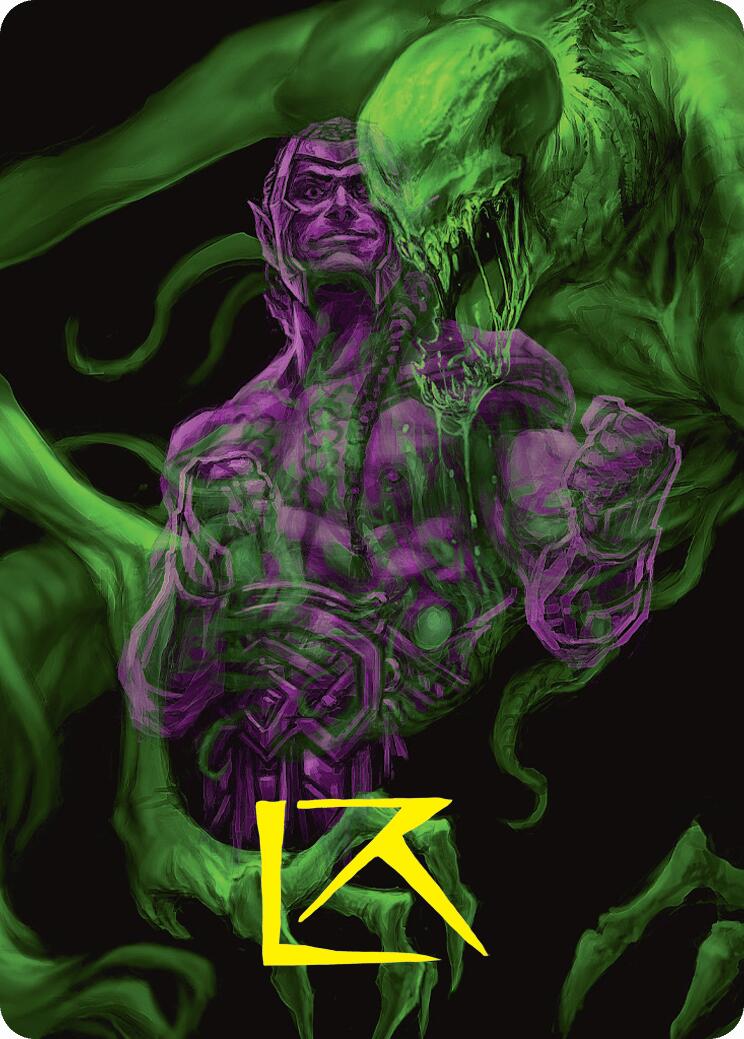 Tyvar, the Pummeler Art Card (Gold-Stamped Signature) [Duskmourn: House of Horror Art Series] | Shuffle n Cut Hobbies & Games