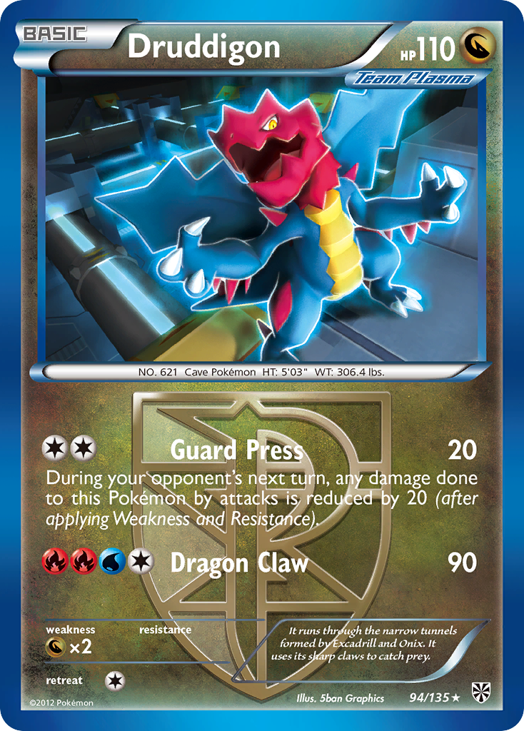 Druddigon (94/135) [Black & White: Plasma Storm] | Shuffle n Cut Hobbies & Games