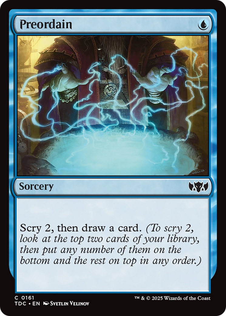 Preordain [Tarkir: Dragonstorm Commander] | Shuffle n Cut Hobbies & Games