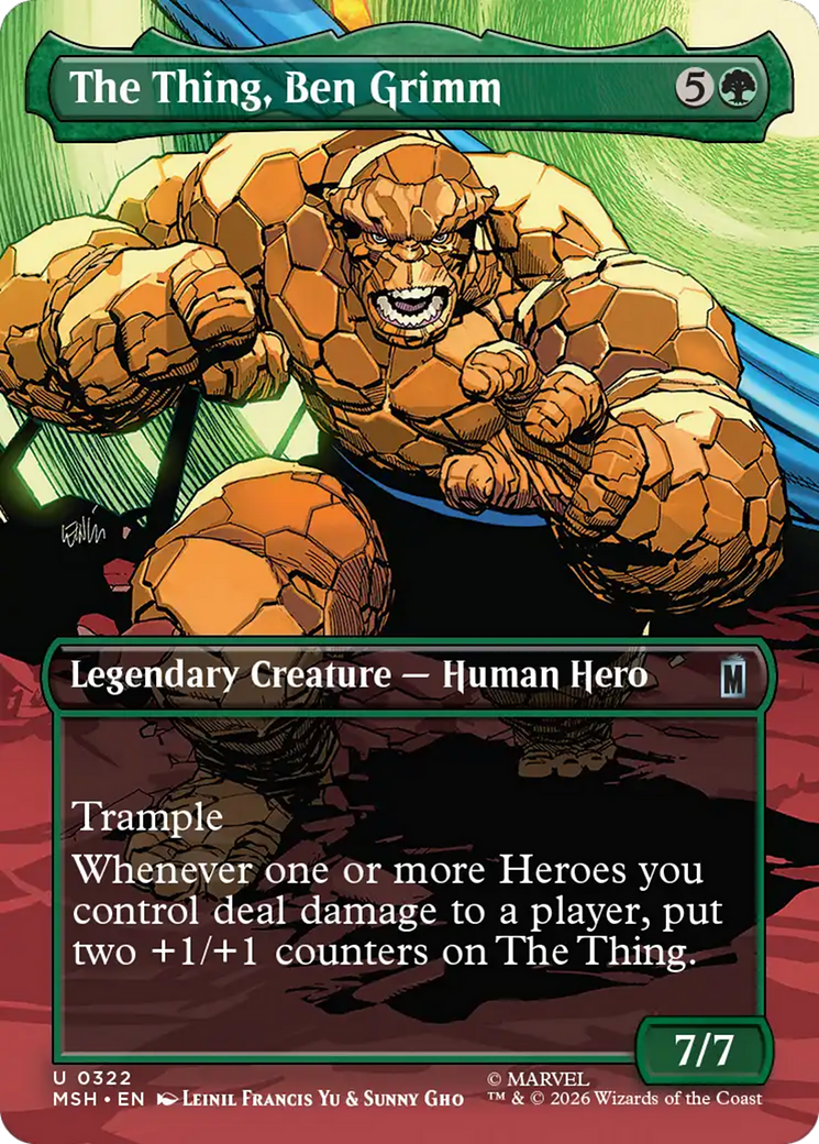 The Thing, Ben Grimm (Borderless) [Marvel Super Heroes] | Shuffle n Cut Hobbies & Games