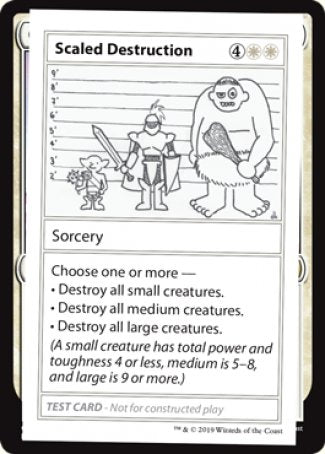 Scaled Destruction (2021 Edition) [Mystery Booster Playtest Cards] | Shuffle n Cut Hobbies & Games