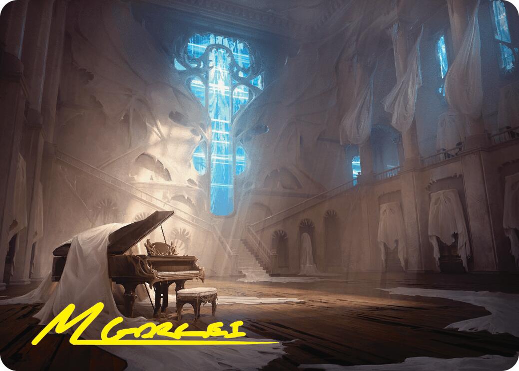 Plains Art Card (Gold-Stamped Signature) [Duskmourn: House of Horror Art Series] | Shuffle n Cut Hobbies & Games