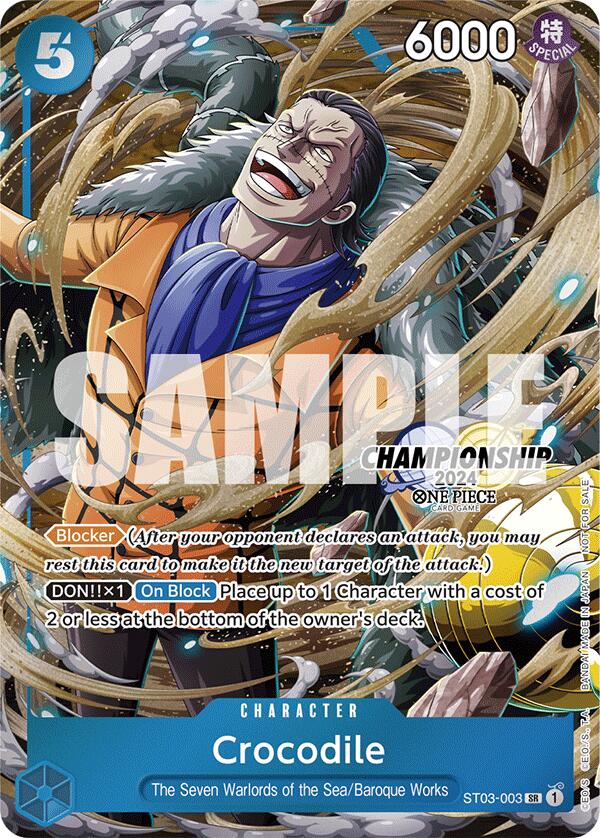 Crocodile (CS 2024 Celebration Pack) [One Piece Promotion Cards] | Shuffle n Cut Hobbies & Games
