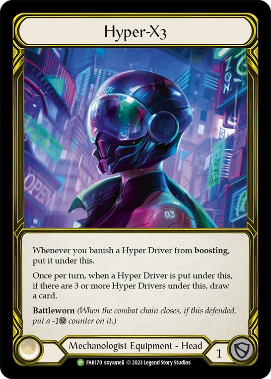 Hyper-X3 [FAB170] (Promo)  Cold Foil | Shuffle n Cut Hobbies & Games