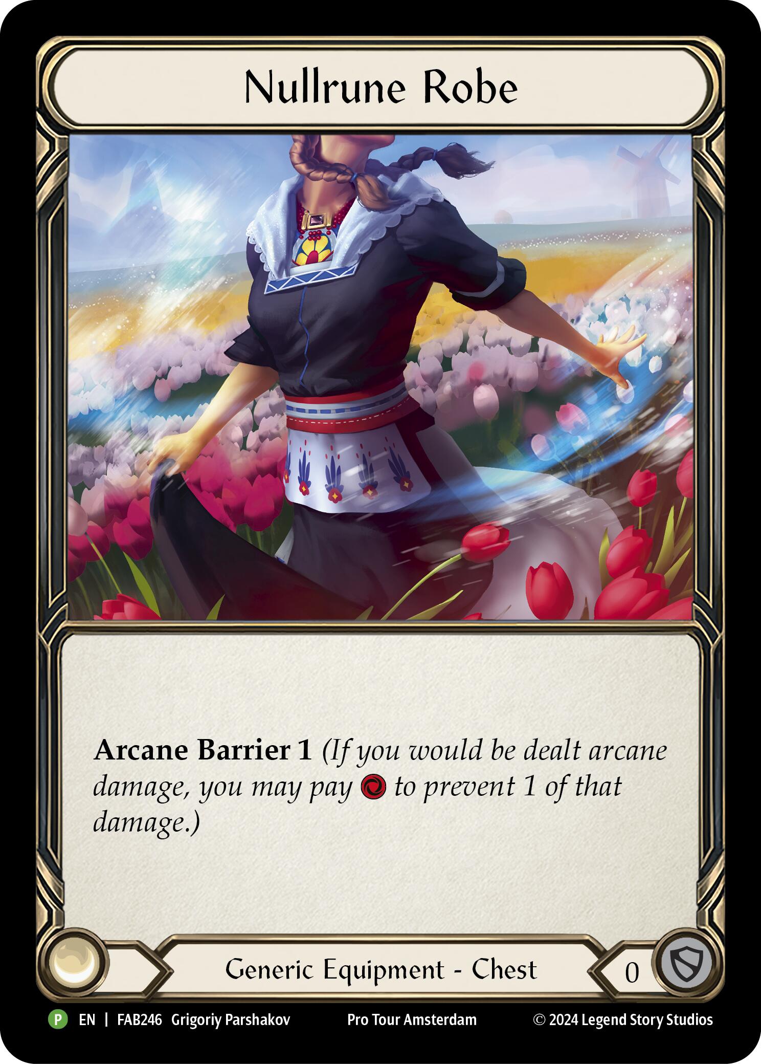 Nullrune Robe (Cold Foil) [FAB246] (Promo)  Rainbow Foil | Shuffle n Cut Hobbies & Games