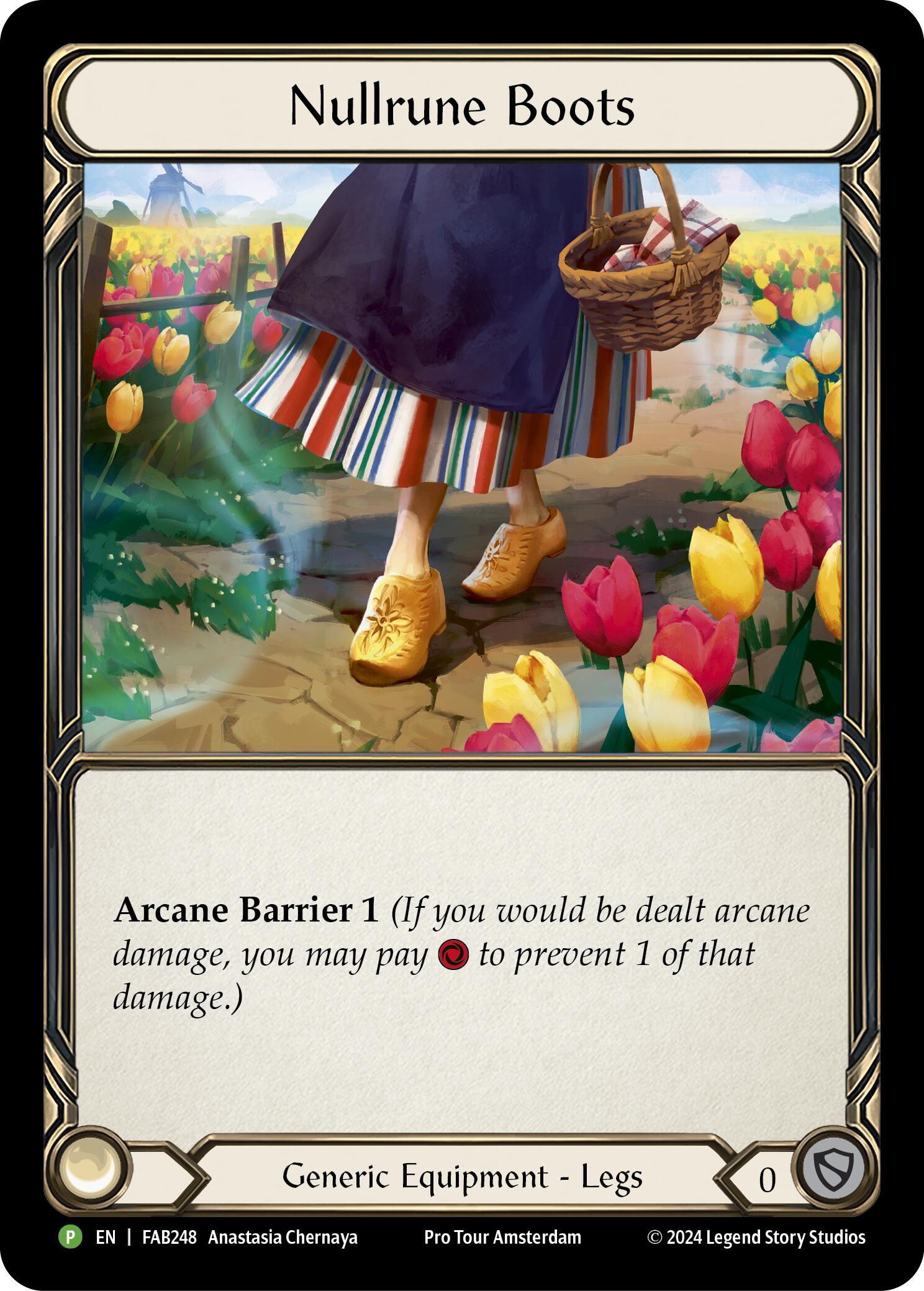 Nullrune Boots (Cold Foil) [FAB248] (Promo)  Rainbow Foil | Shuffle n Cut Hobbies & Games