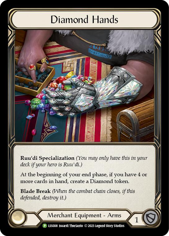 Diamond Hands (Cold Foil) [LSS008] (Promo)  Rainbow Foil | Shuffle n Cut Hobbies & Games