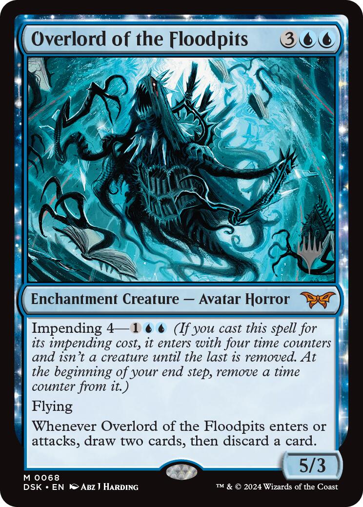 Overlord of the Floodpits (Promo Pack) [Duskmourn: House of Horror Promos] | Shuffle n Cut Hobbies & Games
