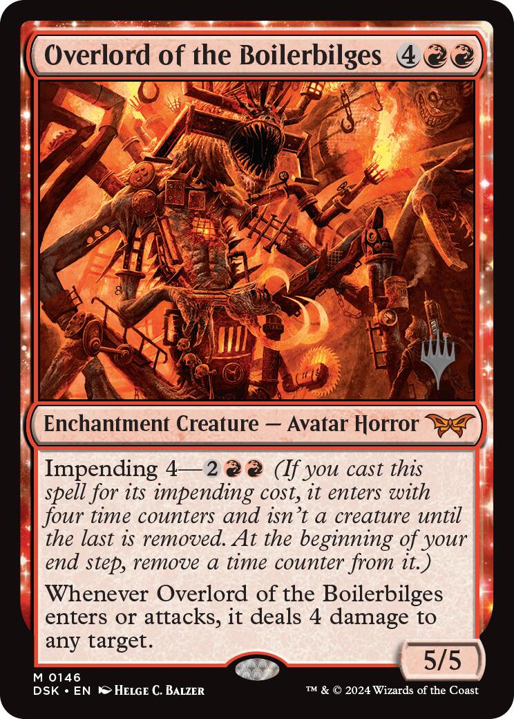Overlord of the Boilerbilges (Promo Pack) [Duskmourn: House of Horror Promos] | Shuffle n Cut Hobbies & Games