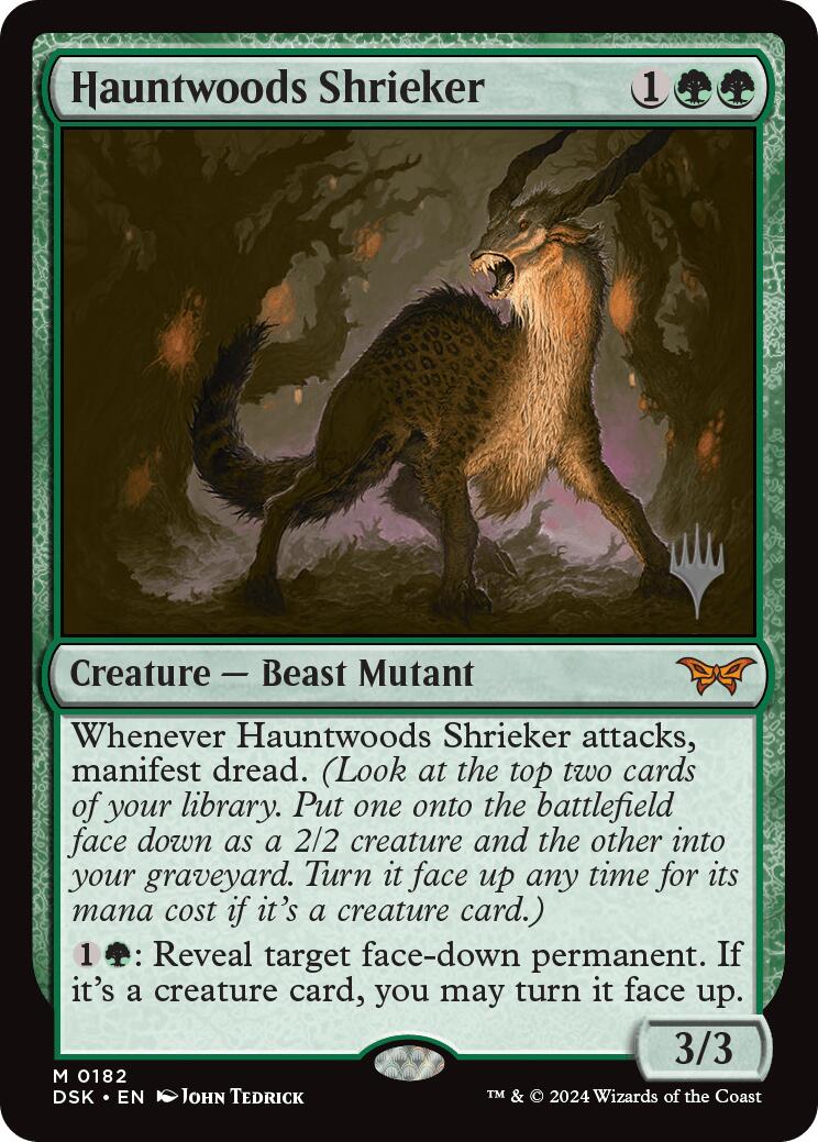 Hauntwoods Shrieker (Promo Pack) [Duskmourn: House of Horror Promos] | Shuffle n Cut Hobbies & Games