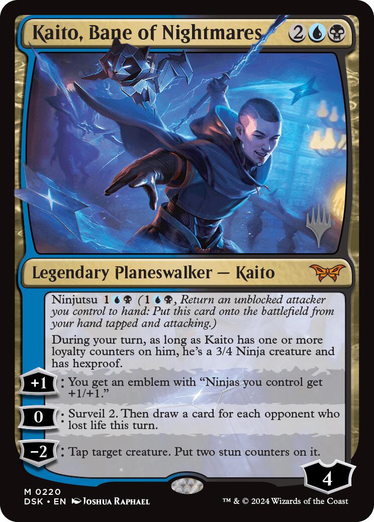 Kaito, Bane of Nightmares (Promo Pack) [Duskmourn: House of Horror Promos] | Shuffle n Cut Hobbies & Games