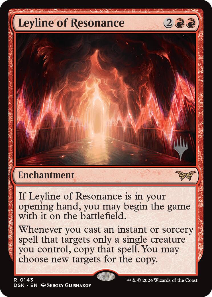 Leyline of Resonance (Promo Pack) [Duskmourn: House of Horror Promos] | Shuffle n Cut Hobbies & Games