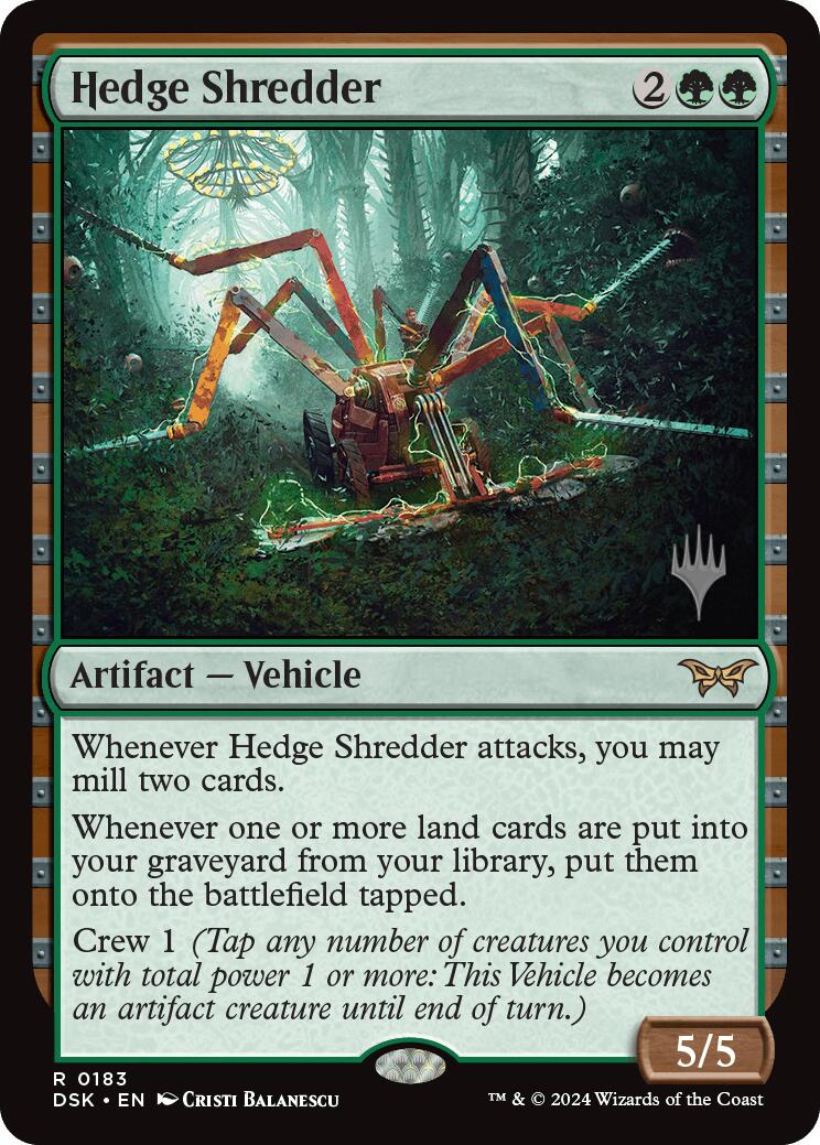 Hedge Shredder (Promo Pack) [Duskmourn: House of Horror Promos] | Shuffle n Cut Hobbies & Games