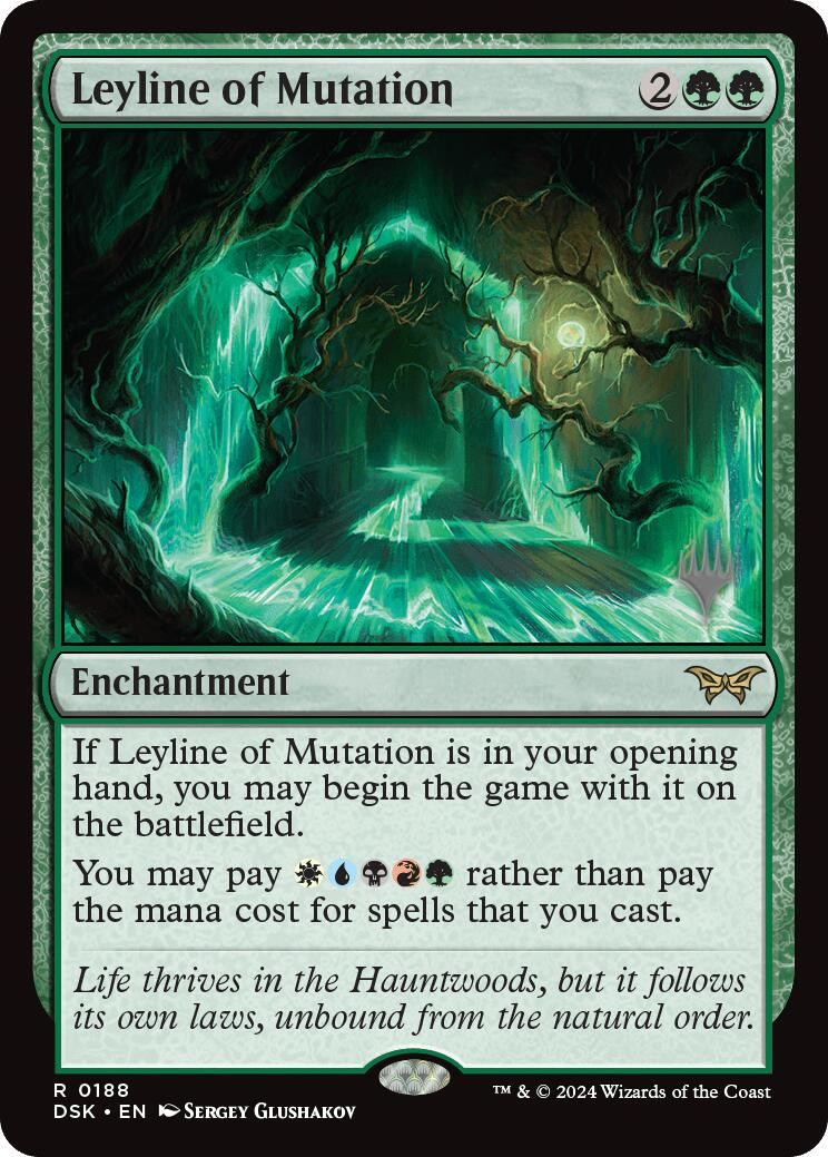 Leyline of Mutation (Promo Pack) [Duskmourn: House of Horror Promos] | Shuffle n Cut Hobbies & Games