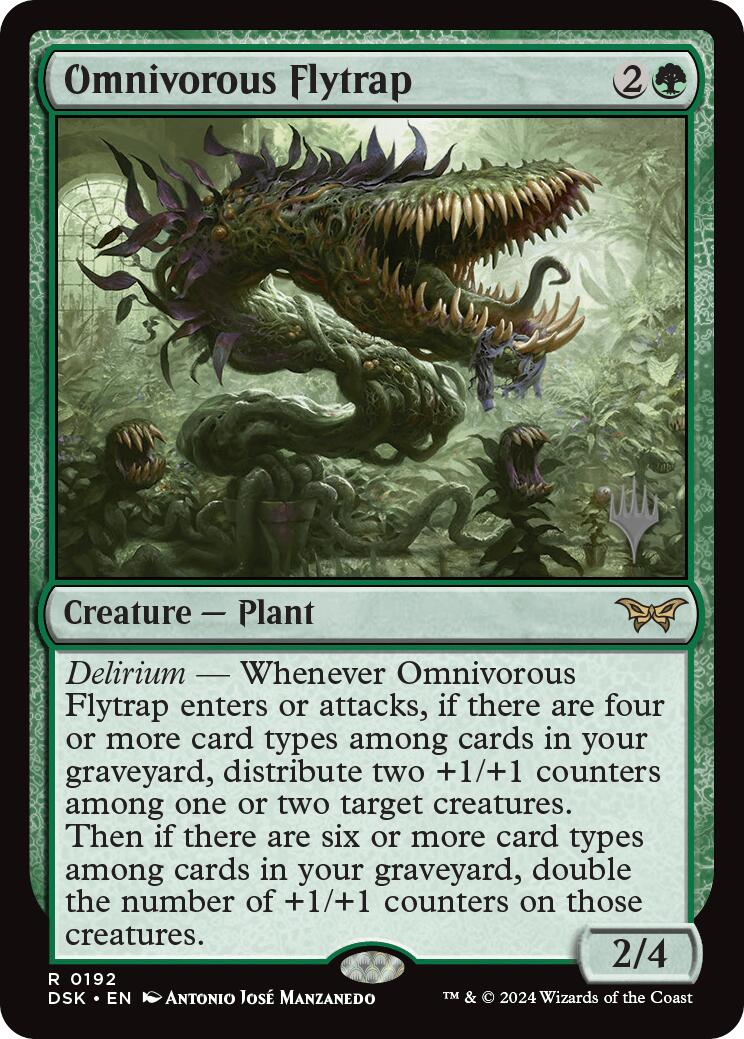Omnivorous Flytrap (Promo Pack) [Duskmourn: House of Horror Promos] | Shuffle n Cut Hobbies & Games