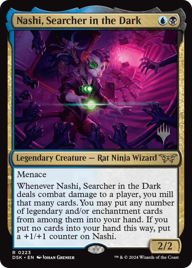Nashi, Searcher in the Dark (Promo Pack) [Duskmourn: House of Horror Promos] | Shuffle n Cut Hobbies & Games