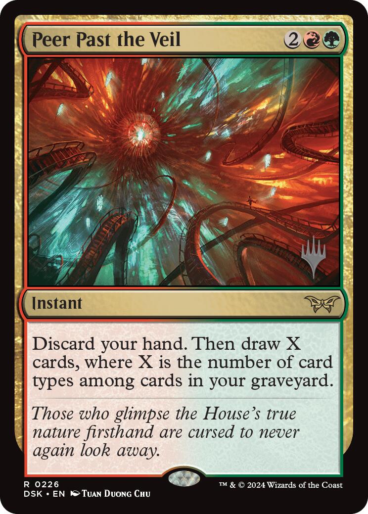 Peer Past the Veil (Promo Pack) [Duskmourn: House of Horror Promos] | Shuffle n Cut Hobbies & Games