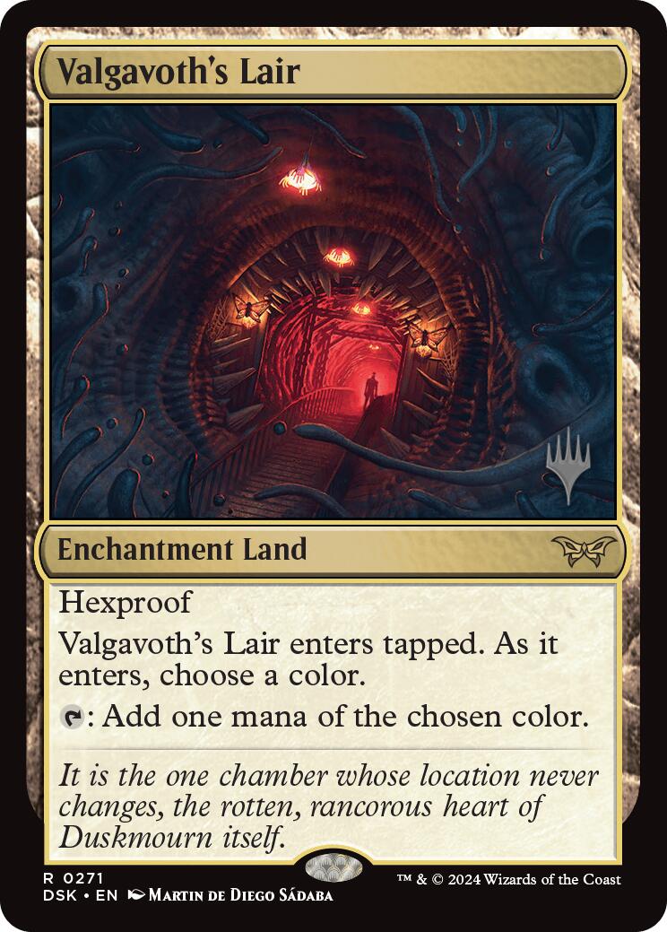 Valgavoth's Lair (Promo Pack) [Duskmourn: House of Horror Promos] | Shuffle n Cut Hobbies & Games