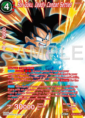 Son Goku, Deadly Combat Settled (SPR) (BT26-013) [Ultimate Advent] | Shuffle n Cut Hobbies & Games
