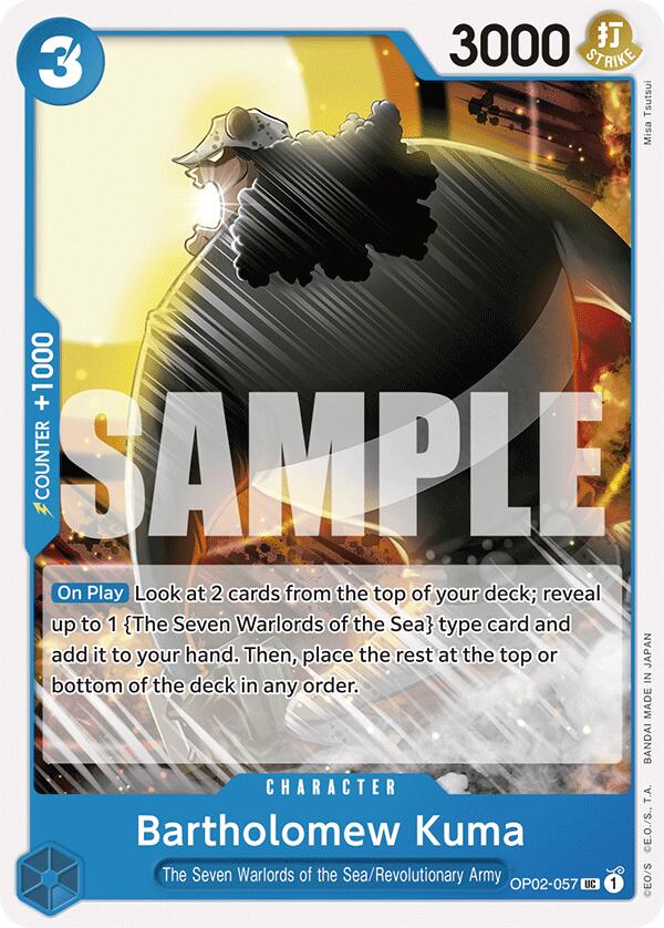 Bartholomew Kuma [Starter Deck: Blue Donquixote Doflamingo] | Shuffle n Cut Hobbies & Games