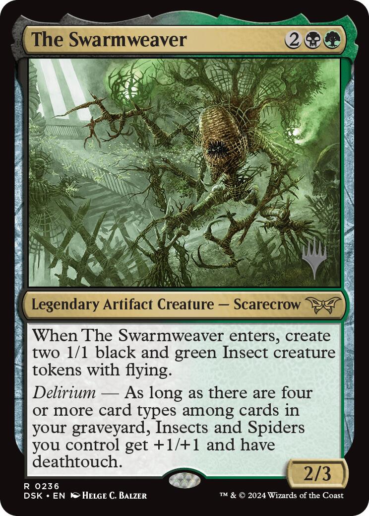 The Swarmweaver (0236) (Promo Pack) [Duskmourn: House of Horror Promos] | Shuffle n Cut Hobbies & Games
