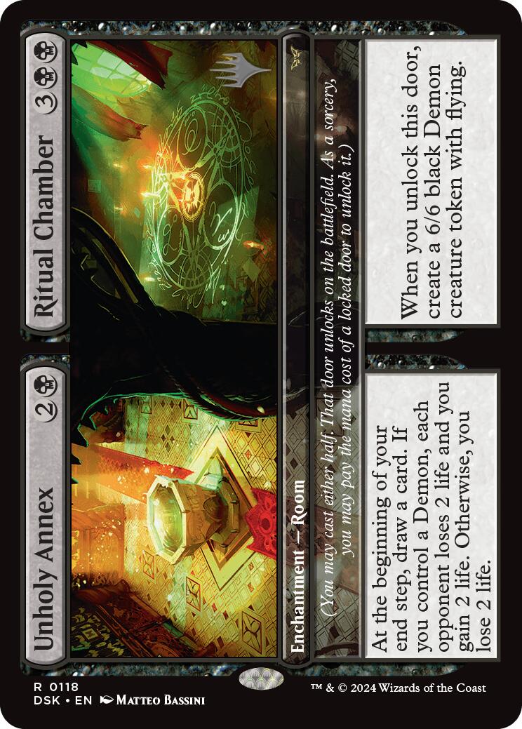 Unholy Annex // Ritual Chamber (Promo Pack) [Duskmourn: House of Horror Promos] | Shuffle n Cut Hobbies & Games