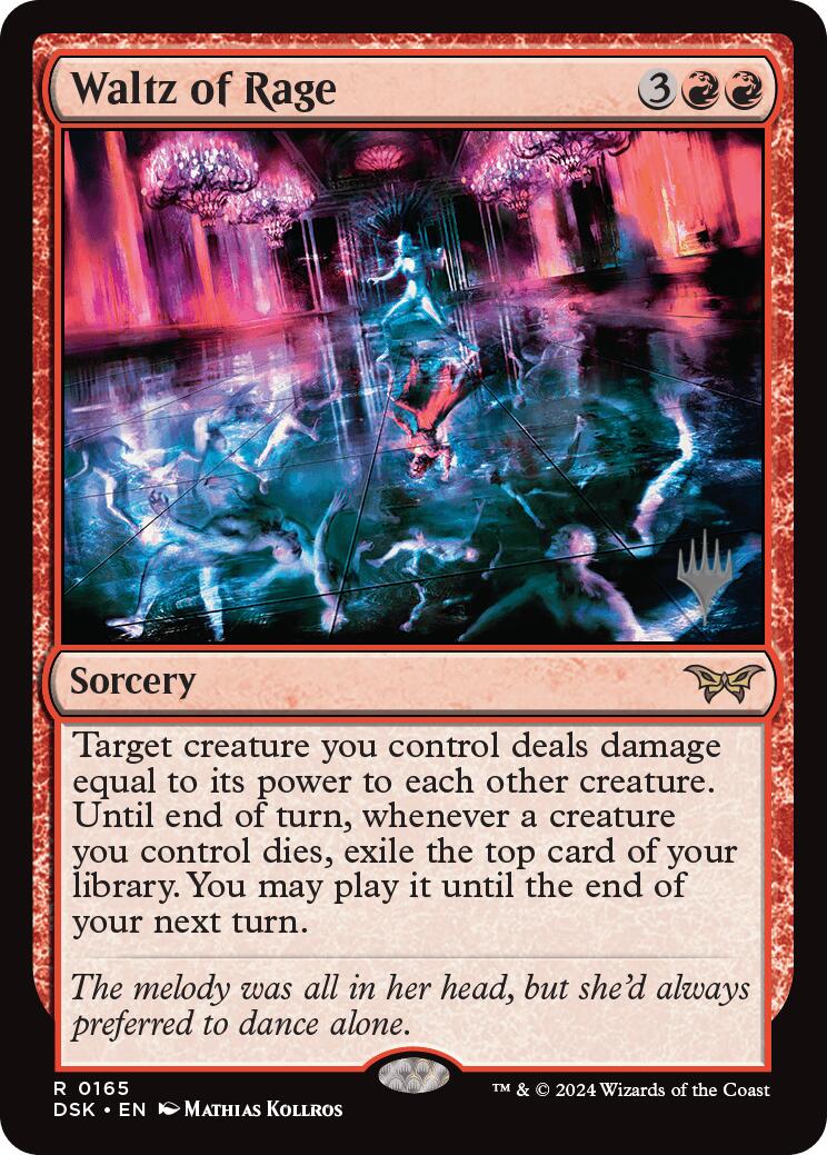 Waltz of Rage (Promo Pack) [Duskmourn: House of Horror Promos] | Shuffle n Cut Hobbies & Games
