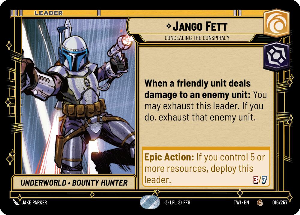 Jango Fett - Concealing the Conspiracy (016/257) (016/257) [Twilight of the Republic] | Shuffle n Cut Hobbies & Games