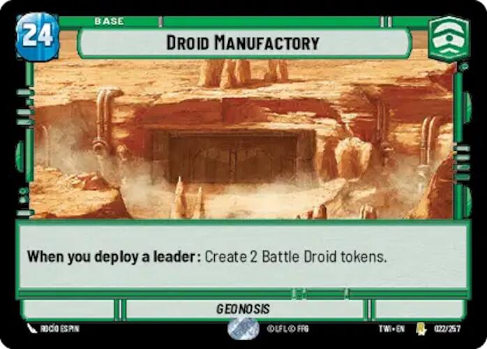 Droid Manufactory (022/257) (022/257) [Twilight of the Republic] | Shuffle n Cut Hobbies & Games