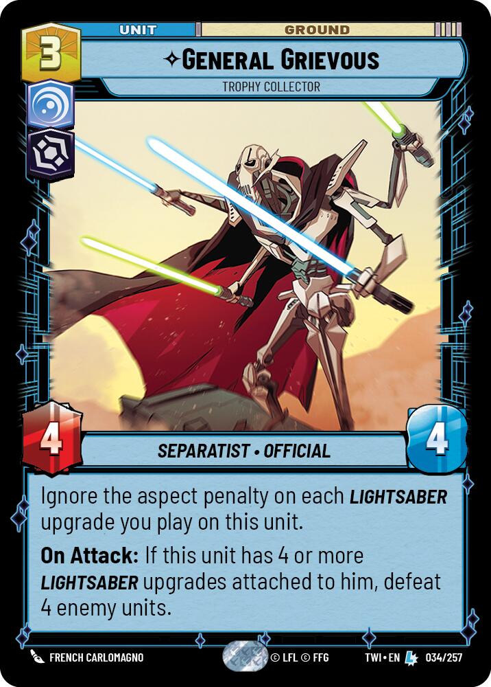 General Grievous - Trophy Collector (034/257) (034/257) [Twilight of the Republic] | Shuffle n Cut Hobbies & Games