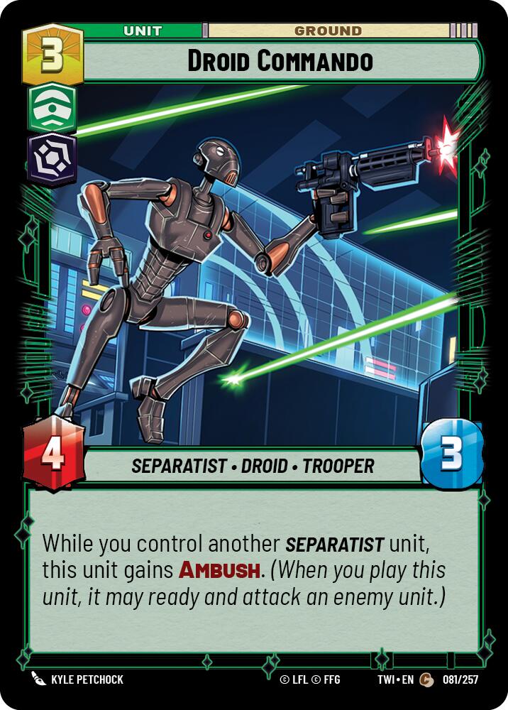 Droid Commando (081/257) (081/257) [Twilight of the Republic] | Shuffle n Cut Hobbies & Games