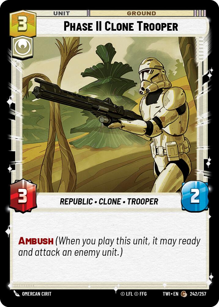 Phase II Clone Trooper (242/257) (242/257) [Twilight of the Republic] | Shuffle n Cut Hobbies & Games