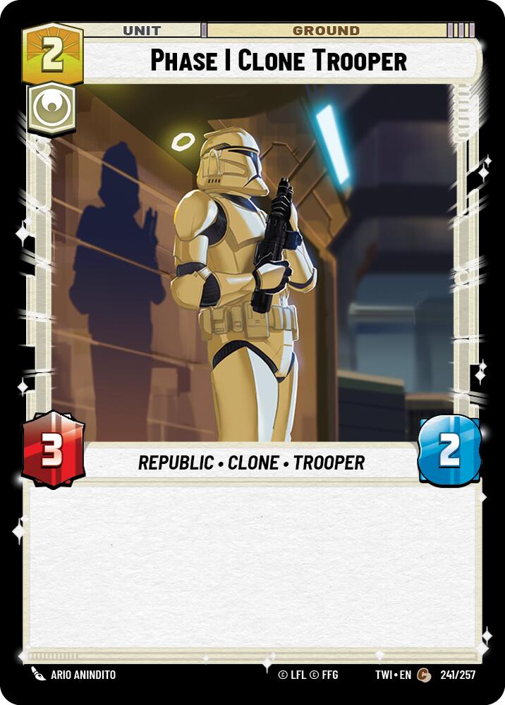 Phase I Clone Trooper (241/257) (241/257) [Twilight of the Republic] | Shuffle n Cut Hobbies & Games