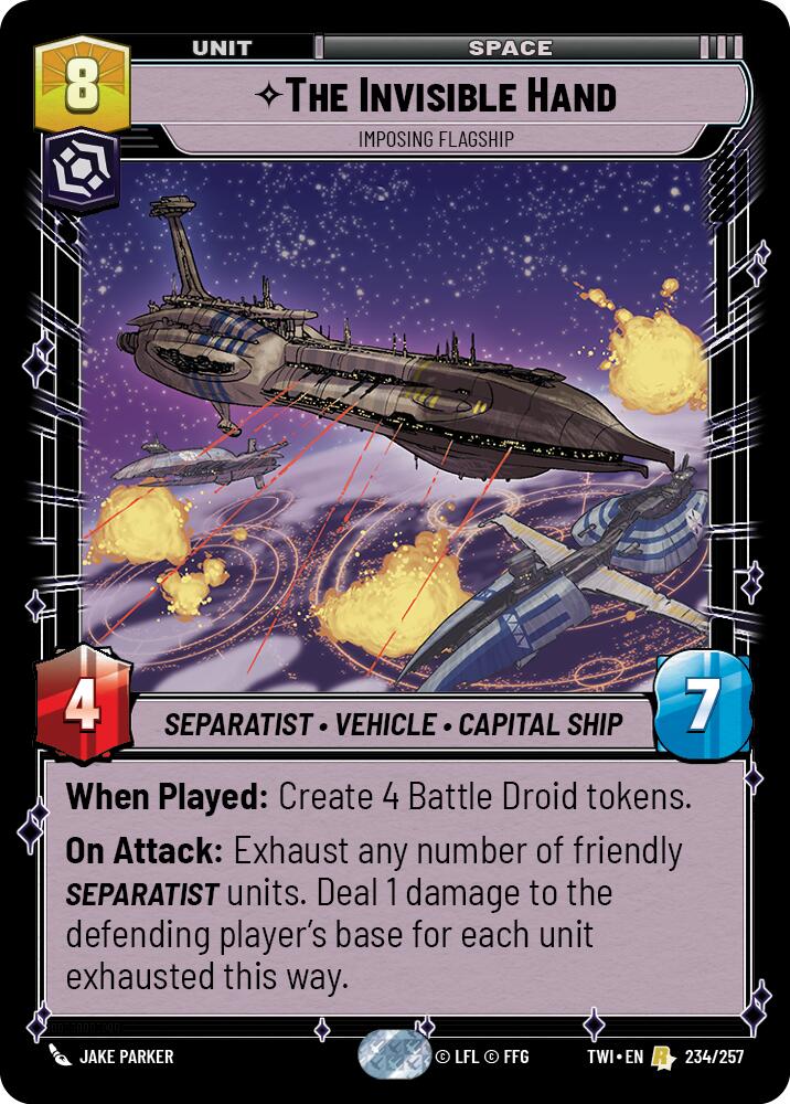 The Invisible Hand - Imposing Flagship (234/257) (234/257) [Twilight of the Republic] | Shuffle n Cut Hobbies & Games
