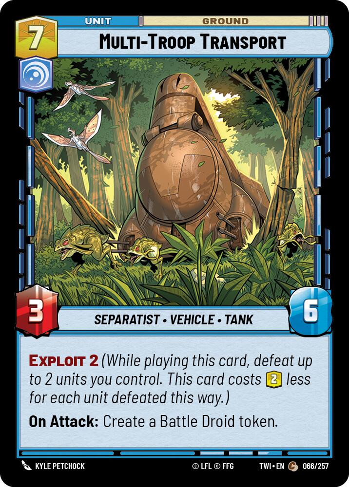 Multi-Troop Transport (066/257) (066/257) [Twilight of the Republic] | Shuffle n Cut Hobbies & Games