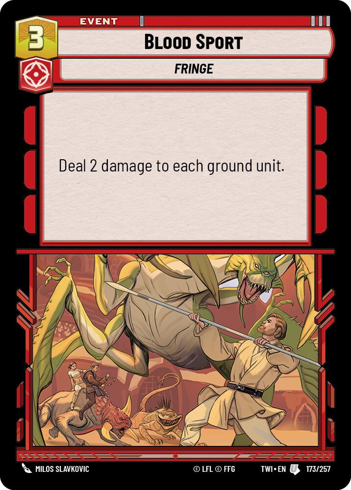 Blood Sport (173/257) (173/257) [Twilight of the Republic] | Shuffle n Cut Hobbies & Games